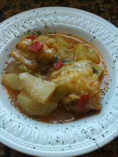 Una foto de Patatas con bacalao