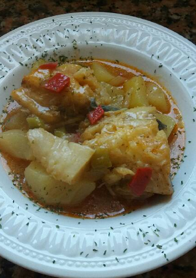 Una foto de Patatas con bacalao