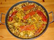 Una foto de paella de coliflor