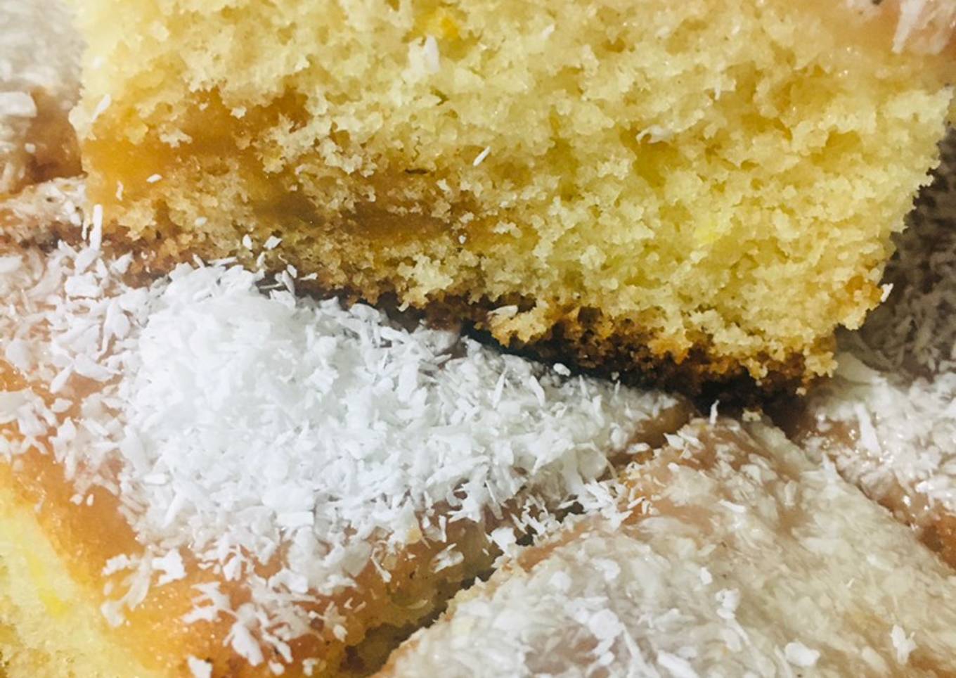 CUADRADOS DE 馃崑Lim贸n馃崑CON TROZOS DE DULCE DE BATATA馃崰 馃崑馃崰馃崑馃馃構馃構馃槈