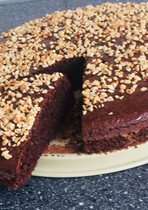 Una foto de Bizcocho de avena y chocolate