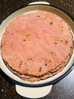 A picture of Pink Jawar Roti.