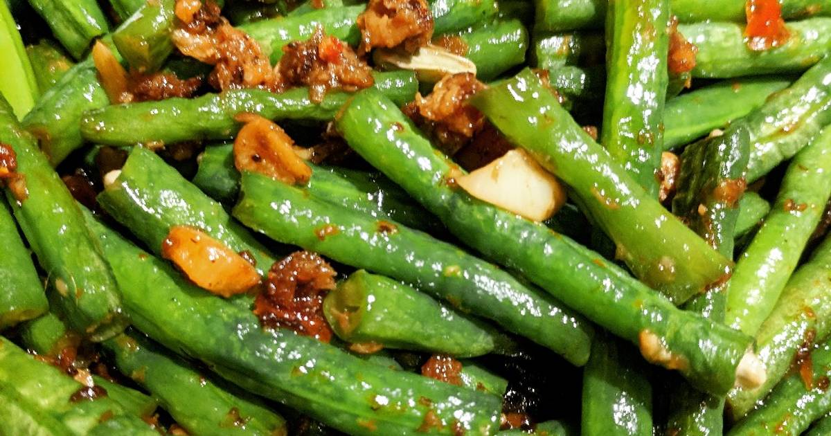 Stir Fried Beans with Dry Shrimp #cookingwithcookpad Recipe by BeeYoong ...