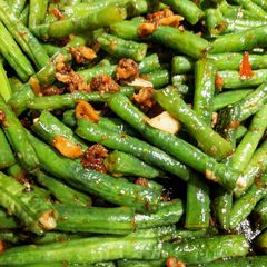 A picture of Stir Fried Beans with Dry Shrimp #cookingwithcookpad.