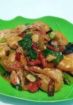 Foto resep Udang Tomato Sauce (No ribet, No ulek-ulek)