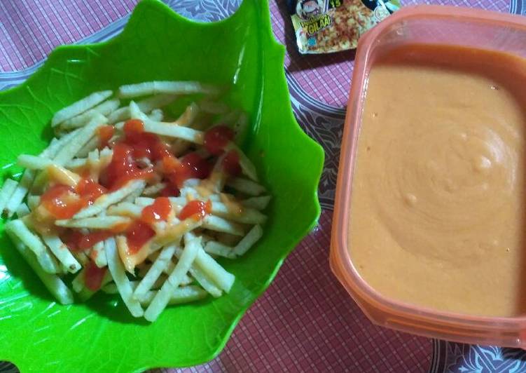 Saus keju richesse ala neng tika