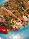 Shedded pork tacos