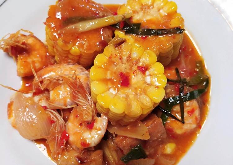 Easiest Way to Prepare Tasty Udang Saus Padang
