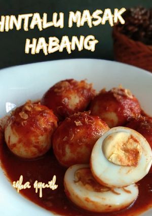 Foto resep Hintalu masak Habang / Telur masak Merah