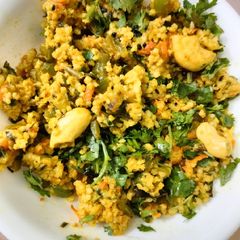 A picture of Banyard millet upma.