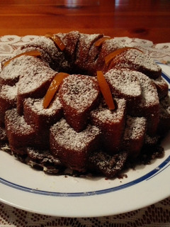 Una foto de Mi Bundt Cake marmolado vainilla chocolate!