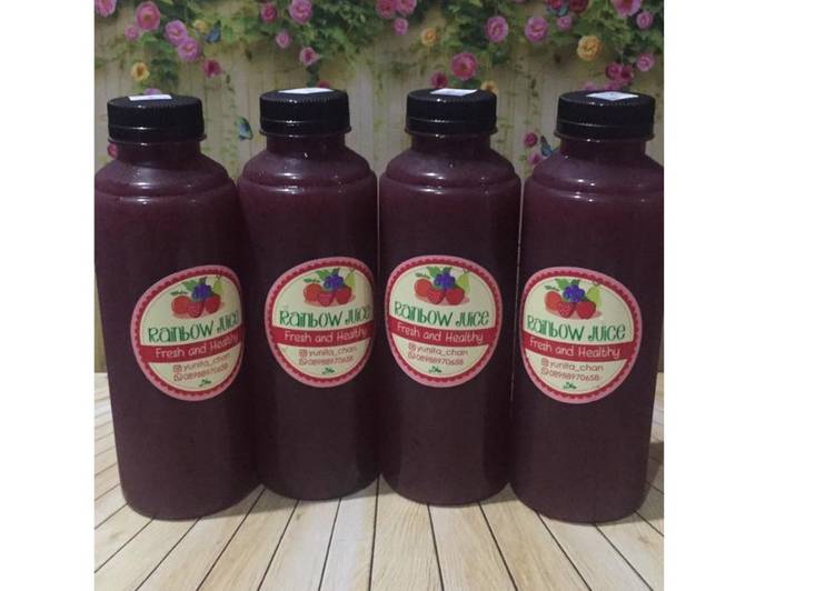 Diet Juice Plum Apple Grape Blackberry