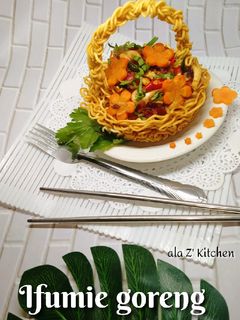 Foto resep Ifumie goreng (mie instan)