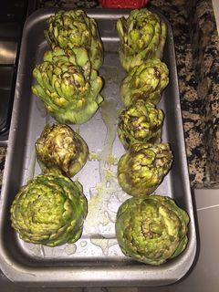 Una foto de Alcachofas al horno
