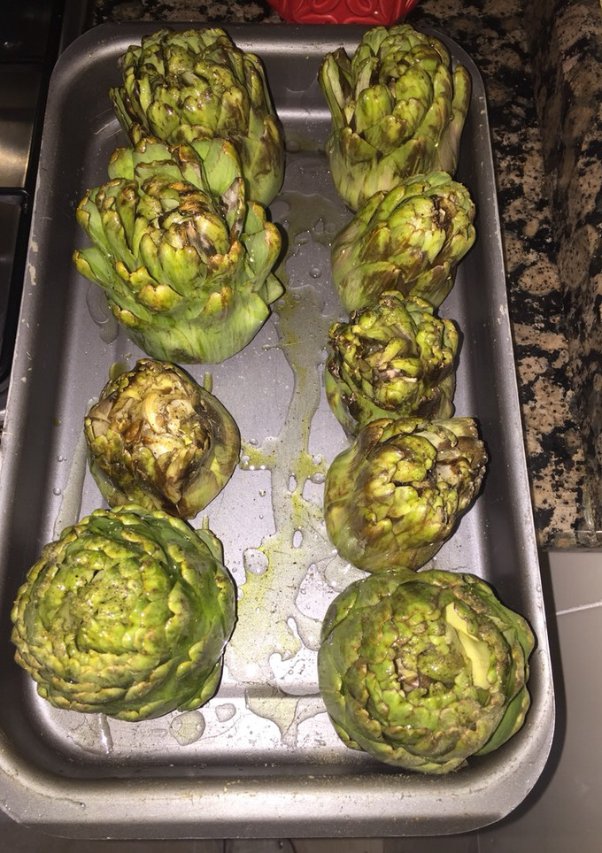 Una foto de Alcachofas al horno