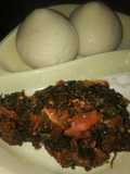 Blended yam fufu