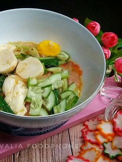 Foto resep Seblak Baso ikan kerupuk sayur