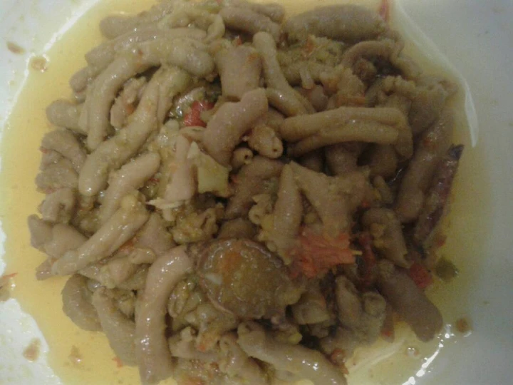 Cara Mudah Membuat Resep Usus bumbu kuning,,,, yang  Bikin Ketagihan Anti Ribet, Sempurna