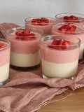 Bavaroise de vainilla y fresas