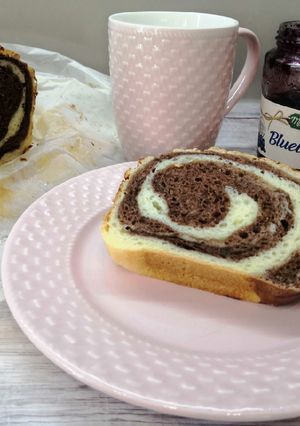 Glutén- és tejmentes csíkos kalács recept fotója
