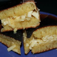A picture of Martabak Keju (Indonesian Cheese Thick Pancake).