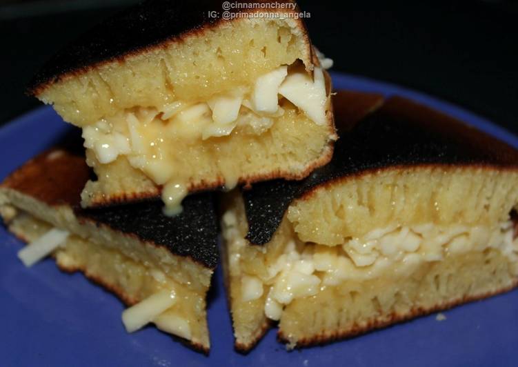 Recipe of Quick Martabak Keju (Indonesian Cheese Thick Pancake)