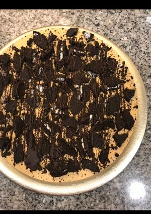 Una foto de Cheesecake de oreo sin cocción