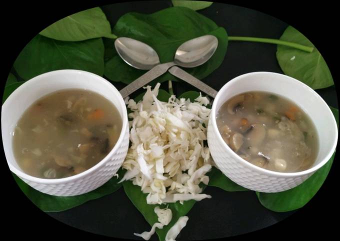 Recipe of Homemade Veg Sweet Corn Mushroom Soup