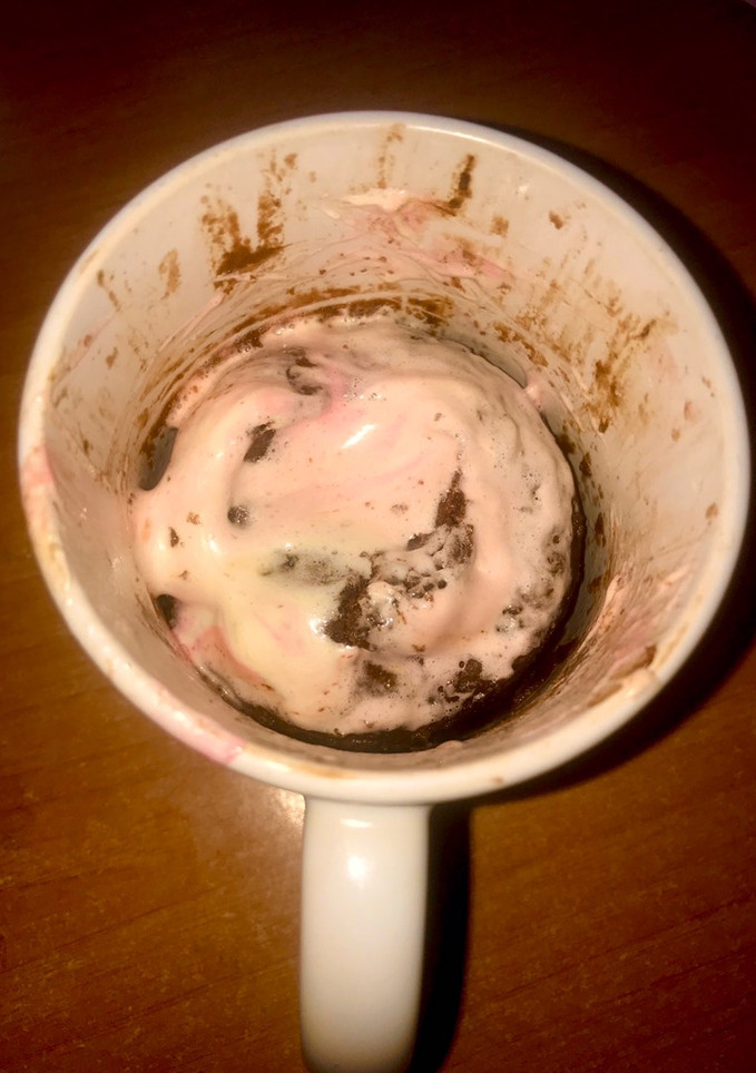 Una foto de Mug cake de marshmallow