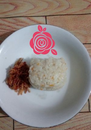 Foto resep Nasi uduk sayur udang rice cooker no MSG (menu anak gtm)