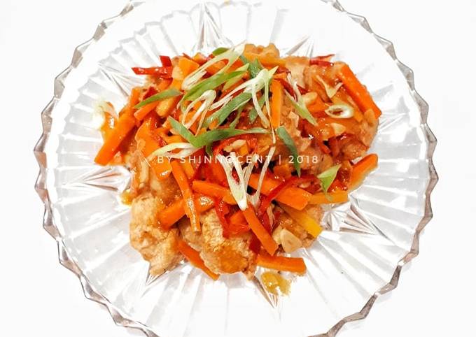 Bagaimana Menyiapkan 3. Ayam Goreng Tepung Saus Asam Manis #RabuBaru, Menggugah Selera