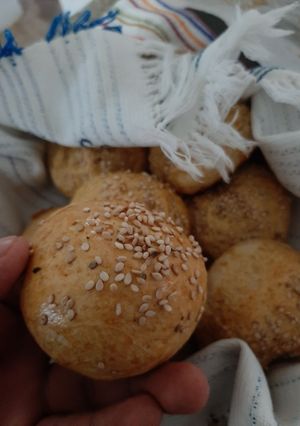 Una foto de Bollos rellenos de queso crema