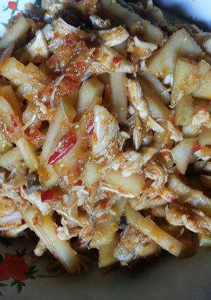 Foto resep Ayam Suwir Sambal Pencit (mangga muda)