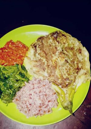 Foto resep Dadar terong (diet tanpa minyak)