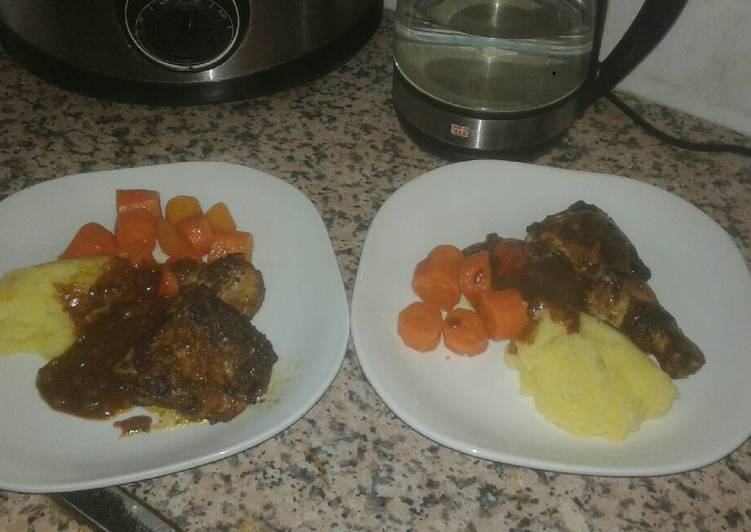 Step-by-Step Guide to Make Great Chicken pieces &amp; vegetables Cooking Basics for Newbies