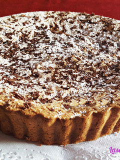 Una foto de Bizcocho de natillas con chocolate