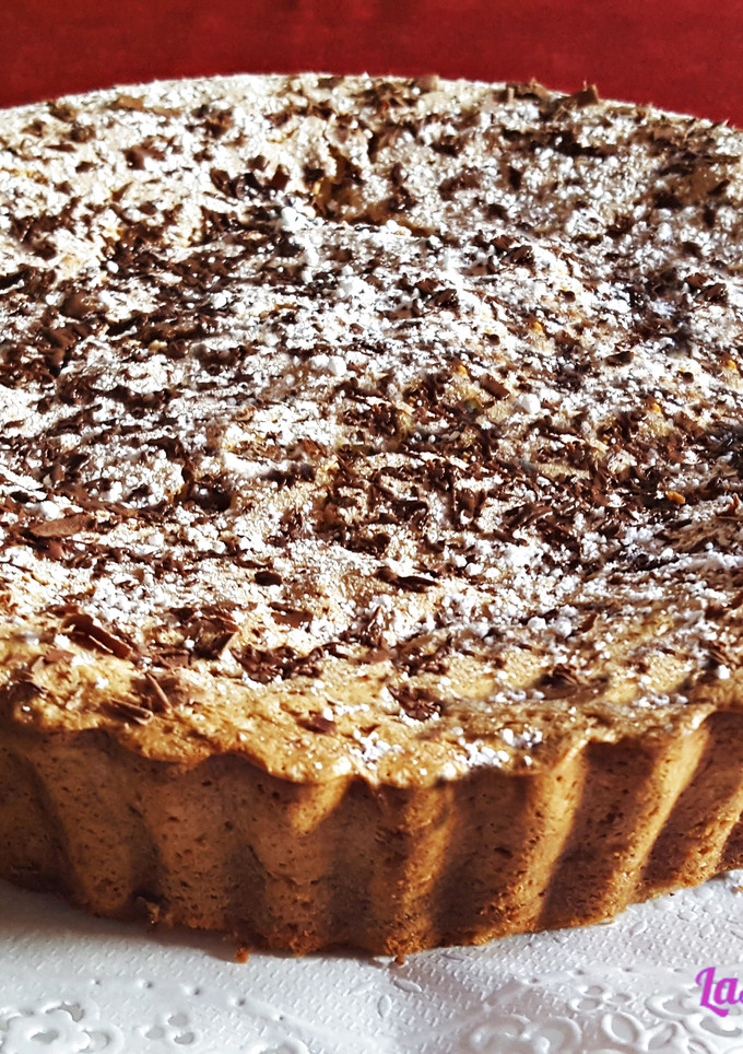 Una foto de Bizcocho de natillas con chocolate