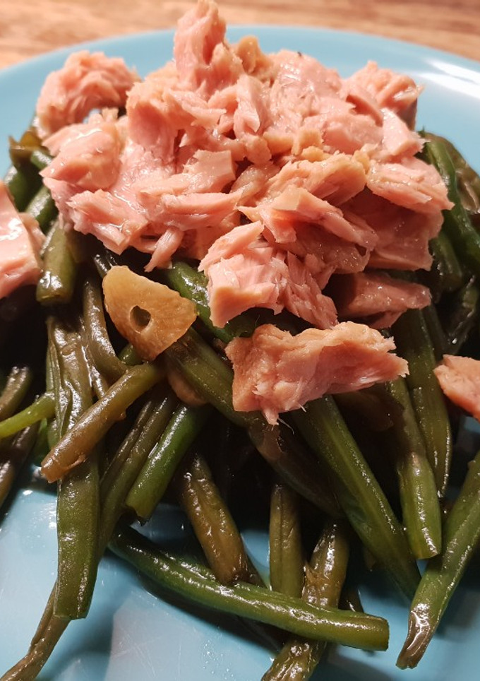 Una foto de Judías con atún sin gluten