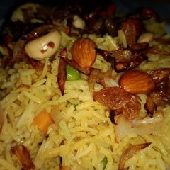 A picture of Hyderabadi Veg Biryani.