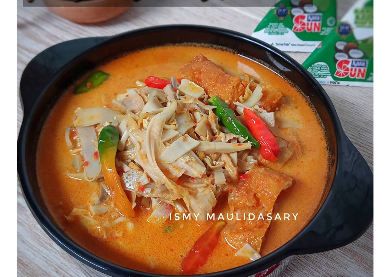 Gulai Jantung Pisang plus Tahu