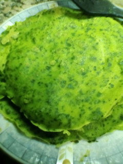 Una foto de Panqueques verdes