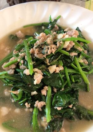 รูปของ ผัดปวยเล้งหมูสับ