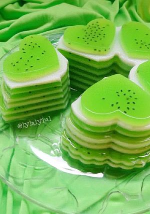 Foto resep Melon Layered Pudding