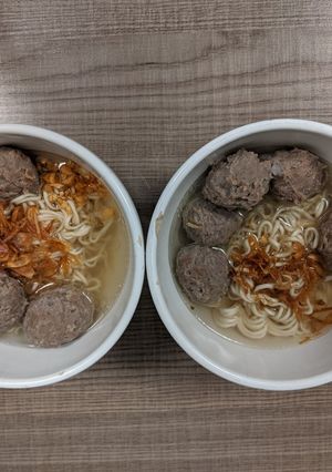 Foto resep Bakso Sapi Sederhana plus Kuah Gurih