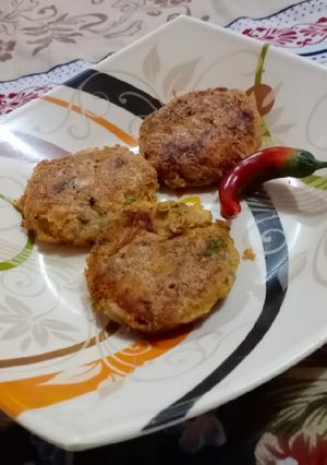 A picture of Chicken shami kabab.