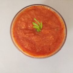 Tomato, onion & garlic chutney A picture of Tomato, onion & garlic chutney.