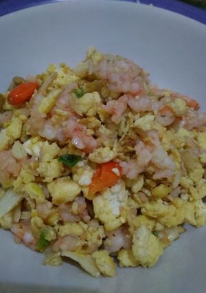 Foto resep Orak Arik udang telur tahu