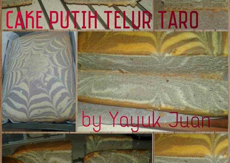 Cake Putih Telur Taro