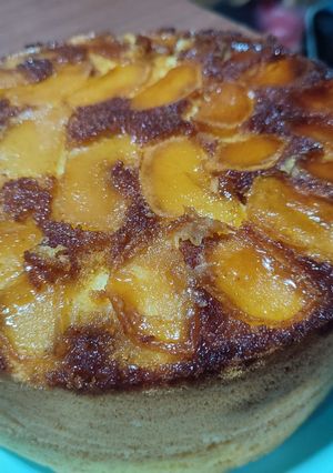 Una foto de Torta de manzana invertida