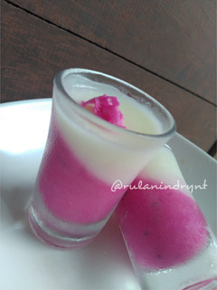 Foto resep Puding Buah Naga susu